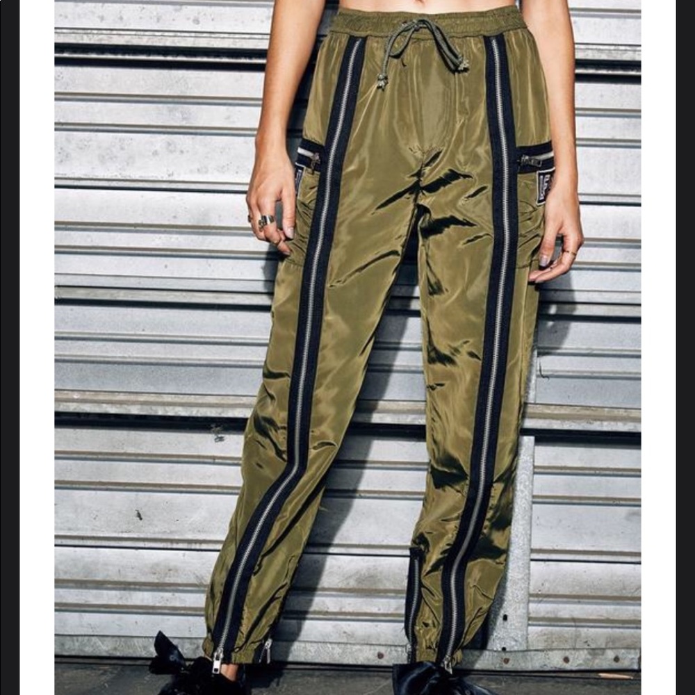 LF branded windbreaker zipper pants